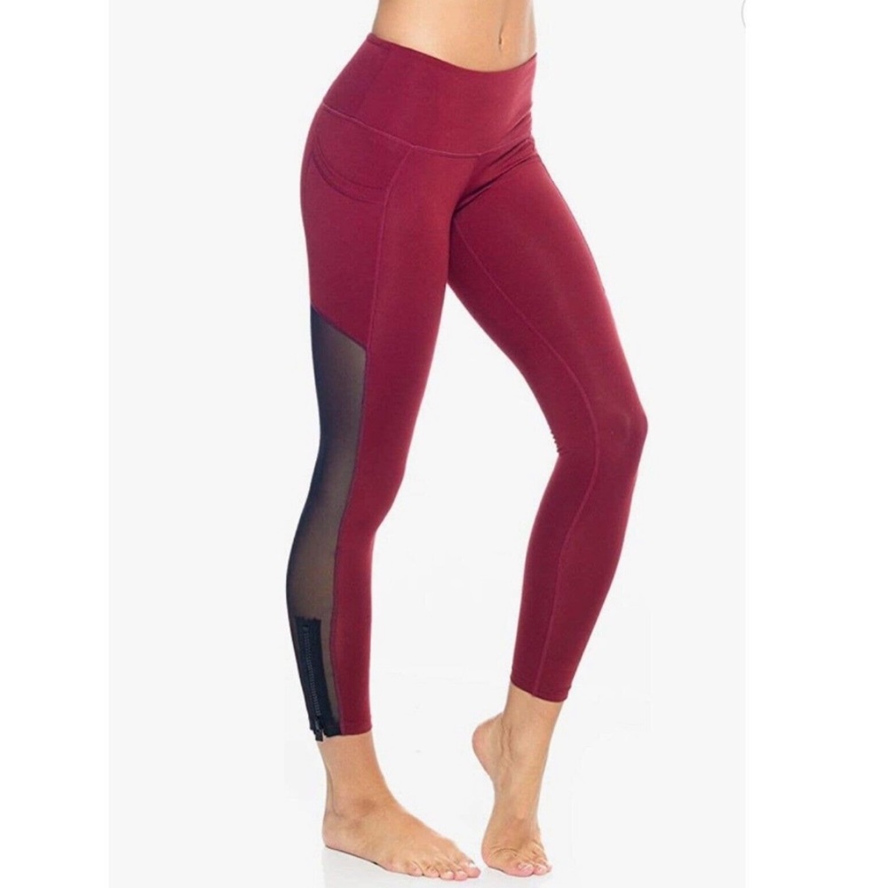 Popflex Adventure Zip Legging - Cabernet Women’s Size 4